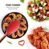 imageZulay Kitchen Utensils Set NonStick Silicone Cooking Utensils Set with Authentic Acacia Wood Handles  5 Piece Silicone Utensil Set  Silicone Kitchen Utensils Set with 464F Heat Resistance  BlueRed