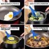 imageZulay Kitchen Utensils Set NonStick Silicone Cooking Utensils Set with Authentic Acacia Wood Handles  5 Piece Silicone Utensil Set  Silicone Kitchen Utensils Set with 464F Heat Resistance  BlueRoyal Blue