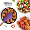 imageZulay Kitchen Utensils Set NonStick Silicone Cooking Utensils Set with Authentic Acacia Wood Handles  5 Piece Silicone Utensil Set  Silicone Kitchen Utensils Set with 464F Heat Resistance  BluePurple