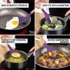 imageZulay Kitchen Utensils Set NonStick Silicone Cooking Utensils Set with Authentic Acacia Wood Handles  5 Piece Silicone Utensil Set  Silicone Kitchen Utensils Set with 464F Heat Resistance  BluePurple