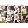 imageZulay Kitchen Utensils Set NonStick Silicone Cooking Utensils Set with Authentic Acacia Wood Handles  5 Piece Silicone Utensil Set  Silicone Kitchen Utensils Set with 464F Heat Resistance  BlueElegent Grey