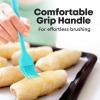 imageZulay Pastry Brush  Basting Brush For Cooking Silicone Brush For Food With Soft Flexible Bristles  Easy To Clean Butter ampamp Oil Brush  Set Of 4