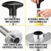 imageZulay Pineapple Cutter and Corer with Triple Reinforced Stainless Steel and Premium Apple Corer Tool  Ultra Sharp Stainless Steel Serrated Blades for Easy Coring