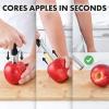 imageZulay Pineapple Cutter and Corer with Triple Reinforced Stainless Steel and Premium Apple Corer Tool  Ultra Sharp Stainless Steel Serrated Blades for Easy Coring