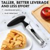 imageZulay Pineapple Cutter and Corer with Triple Reinforced Stainless Steel and Premium Apple Corer Tool  Ultra Sharp Stainless Steel Serrated Blades for Easy Coring
