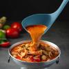 imageZulay Soup Ladle Spoon with Comfortable Grip  Cooking and Serving Spoon for Soup Chili Gravy Salad Dressing ampamp Pancake Batter  Large Nylon Scoop ampamp Ladle Spoon Great for Canning and PouringSky Blue