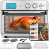 imageZulay Kitchen Large Countertop Air Fryer  Stainless Steel Vegetable Toaster