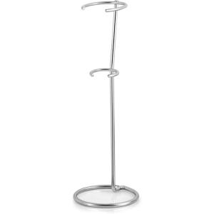 imageZulay Powerful Red Milk Frother for Coffee with Upgraded Titanium  Handheld Frother Electric Whisk Mini Mixer with Silver Original Heavy Duty Frother Stand Ideal For Handheld Frothers