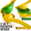 imageZulay CastIron Orange Juice Squeezer Professional Citrus Juicer and 2In1 Lemon Lime Squeezer  Hand Juicer Lemon Squeezer Gets Every Last Drop