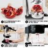imageZulay CastIron Orange Juice Squeezer Professional Citrus Juicer and Executive Series Ultra Premium Gift Milk Frother For Coffee With Improved Stand  Coffee Frother Handheld Foam Maker For Lattes