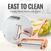 imageZulay Cheese Slicer With Adjustable Thickness  Wire Cheese Slicer For Mozzarella Cheese Cheddar Cheese Gouda Cheese  Cheese Slicers For Block Cheese Heavy Duty With 2 Extra Wires CopperRose Gold