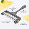 imageZulay Cheese Slicer With Adjustable Thickness  Wire Cheese Slicer For Mozzarella Cheese Cheddar Cheese Gouda Cheese  Cheese Slicers For Block Cheese Heavy Duty With 2 Extra Wires CopperGunmetal
