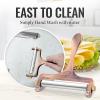 imageZulay Cheese Slicer With Adjustable Thickness  Wire Cheese Slicer For Mozzarella Cheese Cheddar Cheese Gouda Cheese  Cheese Slicers For Block Cheese Heavy Duty With 2 Extra Wires CopperCopper