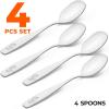 imageZulay Kitchen 8 Pieces Toddler Utensils  Kids Stainless Silverware Set  Children ampamp Toddler Safe Forks ampamp Spoons  Smooth Edge Mirror Polished ampamp Dishwasher Safe Kids Utensils 4 Forks ampamp 4 SpoonsSpoons