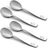 imageZulay Kitchen 8 Pieces Toddler Utensils  Kids Stainless Silverware Set  Children ampamp Toddler Safe Forks ampamp Spoons  Smooth Edge Mirror Polished ampamp Dishwasher Safe Kids Utensils 4 Forks ampamp 4 SpoonsSpoons