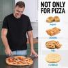 imageZulay Kitchen Large Pizza Cutter Wheel  Premium Stainless Steel Pizza Slicer  Easy To Clean ampamp Cut Pizza Wheel  Super Sharp NonSlip Handle ampamp Dishwasher Friendly  RedTeal