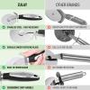 imageZulay Kitchen Large Pizza Cutter Wheel  Premium Stainless Steel Pizza Slicer  Easy To Clean ampamp Cut Pizza Wheel  Super Sharp NonSlip Handle ampamp Dishwasher Friendly  RedBlack