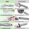 imageZulay Kitchen Large Pizza Cutter Wheel  Premium Stainless Steel Pizza Slicer  Easy To Clean ampamp Cut Pizza Wheel  Super Sharp NonSlip Handle ampamp Dishwasher Friendly  RedGray
