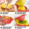 imageZulay Metal 2In1 Lemon Squeezer Manual  Sturdy Max Extraction Hand Juicer Lemon Squeezer Gets Every Last Drop  Easy to Clean Manual Citrus Juicer  EasytoUse Lemon Juicer Squeezer  YellowRedRed and Yellow