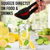 imageZulay Metal 2In1 Lemon Squeezer Manual  Sturdy Max Extraction Hand Juicer Lemon Squeezer Gets Every Last Drop  Easy to Clean Manual Citrus Juicer  EasytoUse Lemon Juicer Squeezer  YellowRedMidnight Black and Red