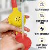 imageZulay Metal 2In1 Lemon Squeezer Manual  Sturdy Max Extraction Hand Juicer Lemon Squeezer Gets Every Last Drop  Easy to Clean Manual Citrus Juicer  EasytoUse Lemon Juicer Squeezer  YellowRedRed and Yellow
