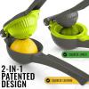 imageZulay Metal 2In1 Lemon Squeezer Manual  Sturdy Max Extraction Hand Juicer Lemon Squeezer Gets Every Last Drop  Easy to Clean Manual Citrus Juicer  EasytoUse Lemon Juicer Squeezer  YellowRedGray and Lime Punch