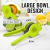 imageZulay Metal 2In1 Lemon Squeezer Manual  Sturdy Max Extraction Hand Juicer Lemon Squeezer Gets Every Last Drop  Easy to Clean Manual Citrus Juicer  EasytoUse Lemon Juicer Squeezer  YellowRedVibrant Green  Gray