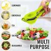 imageZulay Metal 2In1 Lemon Squeezer Manual  Sturdy Max Extraction Hand Juicer Lemon Squeezer Gets Every Last Drop  Easy to Clean Manual Citrus Juicer  EasytoUse Lemon Juicer Squeezer  YellowRedVibrant Green  Gray