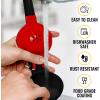 imageZulay Metal 2In1 Lemon Squeezer Manual  Sturdy Max Extraction Hand Juicer Lemon Squeezer Gets Every Last Drop  Easy to Clean Manual Citrus Juicer  EasytoUse Lemon Juicer Squeezer  YellowRedMidnight Black and Red