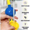 imageZulay Metal 2In1 Lemon Squeezer Manual  Sturdy Max Extraction Hand Juicer Lemon Squeezer Gets Every Last Drop  Easy to Clean Manual Citrus Juicer  EasytoUse Lemon Juicer Squeezer  YellowRedVibrant Gold and Princess Blue