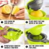 imageZulay Metal 2In1 Lemon Squeezer Manual  Sturdy Max Extraction Hand Juicer Lemon Squeezer Gets Every Last Drop  Easy to Clean Manual Citrus Juicer  EasytoUse Lemon Juicer Squeezer  YellowRedVibrant Green  Gray