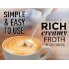imageZulay Powerful Quartz Milk Frother for Coffee with Upgraded Titanium Motor  Handheld Frother Electric Whisk Mini Mixer with Silver Original Heavy Duty Frother Stand Ideal For Handheld Frothers