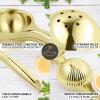 imageZulay Premium Quality Metal Lemon Squeezer Citrus Juicer Manual Press for Extracting the Most Juice Possible  PurpleGold