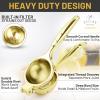 imageZulay Premium Quality Metal Lemon Squeezer Citrus Juicer Manual Press for Extracting the Most Juice Possible  PurpleGold