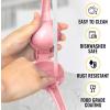 imageZulay Premium Quality Metal Lemon Squeezer Citrus Juicer Manual Press for Extracting the Most Juice Possible  PurplePink