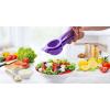 imageZulay Premium Quality Metal Lemon Squeezer Citrus Juicer Manual Press for Extracting the Most Juice Possible  PurplePurple