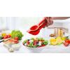 imageZulay Premium Quality Metal Lemon Squeezer Citrus Juicer Manual Press for Extracting the Most Juice Possible  PurpleRed