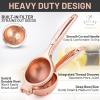 imageZulay Premium Quality Metal Lemon Squeezer Citrus Juicer Manual Press for Extracting the Most Juice Possible  PurpleRose Gold