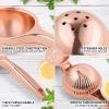 imageZulay Premium Quality Metal Lemon Squeezer Citrus Juicer Manual Press for Extracting the Most Juice Possible  PurpleRose Gold