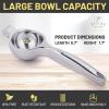 imageZulay Premium Quality Metal Lemon Squeezer Citrus Juicer Manual Press for Extracting the Most Juice Possible  PurpleShiny Silver