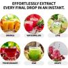 imageZulay Premium Quality Metal Lemon Squeezer Citrus Juicer Manual Press for Extracting the Most Juice Possible  PurpleShiny Silver