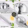 imageZulay Premium Quality Metal Lemon Squeezer Citrus Juicer Manual Press for Extracting the Most Juice Possible  PurpleShiny Silver