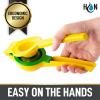 imageHydration Nation 2in1 Lemon Squeezer  Manual Citrus Juicer For Lemons ampamp Limes  Handheld Metal Lemon Juicer Extracts Citrus Juices
