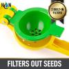 imageHydration Nation 2in1 Lemon Squeezer  Manual Citrus Juicer For Lemons ampamp Limes  Handheld Metal Lemon Juicer Extracts Citrus Juices