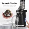 imageZulay Fruit Press Machine  Masticating Juicer Machine with High Yield Quiet Motor ampamp Reverse Function  Cold Press ampamp Carrot Juicer with Wide Chute  Slow Juicer Machines for Fruits ampamp VegetablesDark Black