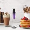 imageZulay Kitchen Powerful Double Whisk Milk Frother Handheld  Foam Maker With Stand  Whisk Drink Mixer for Coffee Mini Foamer for Latte Matcha Frappe Hot Chocolate ampamp Cappuccino Blizzard WhiteGalaxy