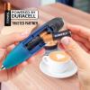 imageZulay Kitchen Powerful Double Whisk Milk Frother Handheld  Foam Maker With Stand  Whisk Drink Mixer for Coffee Mini Foamer for Latte Matcha Frappe Hot Chocolate ampamp Cappuccino Blizzard WhiteDeep Sea
