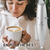 imageZulay Kitchen Powerful Double Whisk Milk Frother Handheld  Foam Maker With Stand  Whisk Drink Mixer for Coffee Mini Foamer for Latte Matcha Frappe Hot Chocolate ampamp Cappuccino Blizzard WhiteBright Silver