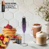imageZulay Kitchen Powerful Double Whisk Milk Frother Handheld  Foam Maker With Stand  Whisk Drink Mixer for Coffee Mini Foamer for Latte Matcha Frappe Hot Chocolate ampamp Cappuccino Blizzard WhiteGalaxy