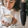 imageZulay Kitchen Powerful Double Whisk Milk Frother Handheld  Foam Maker With Stand  Whisk Drink Mixer for Coffee Mini Foamer for Latte Matcha Frappe Hot Chocolate ampamp Cappuccino Blizzard WhiteBlack  Copper